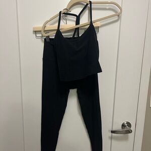 Beyond Yoga Black Leggings and Top Set